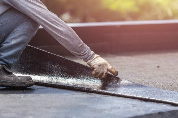 Professional Waterproofing technician working in Goldsmith, IN